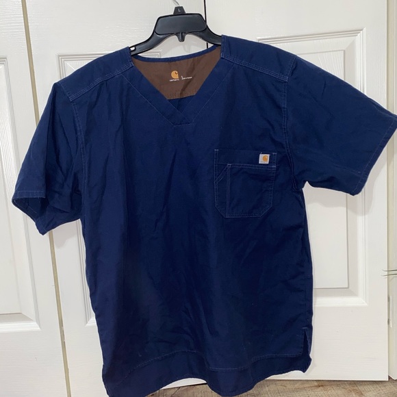 Carhartt Other - Mens navy blue carhartt scrub top